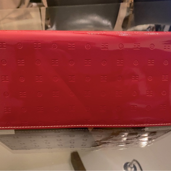 Arcadia Italian Rosso Genuine Leather Opera Clutch. - Picture 2 of 7